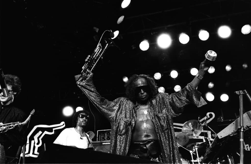 Miles Davis, Casino de Montreux, juillet 1986. Miles Davis, Casino de Montreux, juillet 1986.